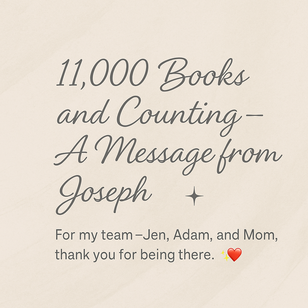 💡 11,000 Books and Counting — A Love Letter to Our Readers