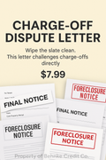 Charge-Off Dispute Letter
