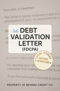 Debt Validation Request (FDCPA)