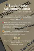 🎓 Student Loan Adjustment Letter