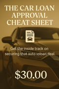 🚗 Auto Loan Approval Cheat Sheet