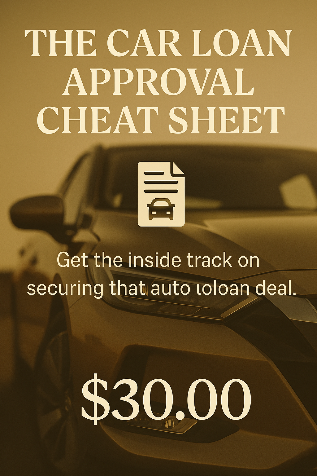 🚗 Auto Loan Approval Cheat Sheet